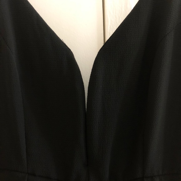 Hi Low Black Romper Dress - Picture 4 of 5